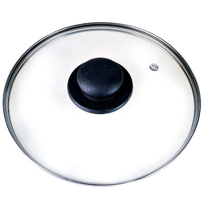 Крышка 32см чер/ручка мет/ободок РОССИЯ (7032)