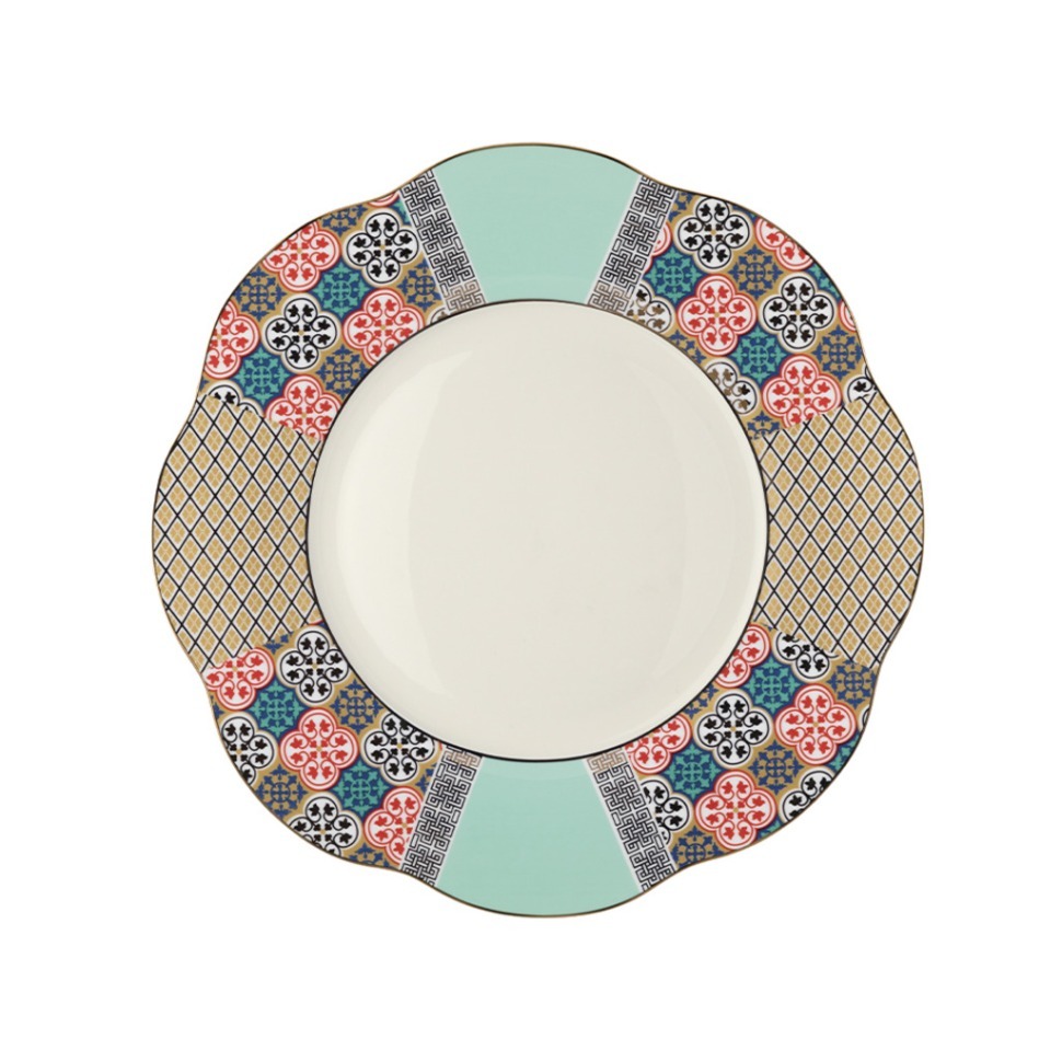 Фото Тарелка LANE030EU003265, 26,5 см, костяной фарфор, mixed, LE COQ - интернет-магазин МегаТерем в Москве