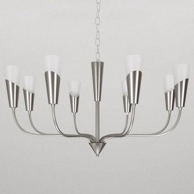 Подвесная люстра Eurosvet Rhyton 60167/8 никель EV_a068285