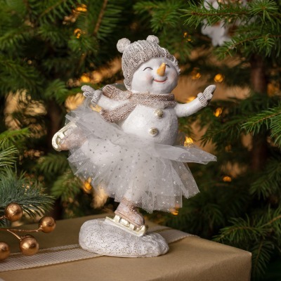 Статуэтка снеговик 14х7х17,...