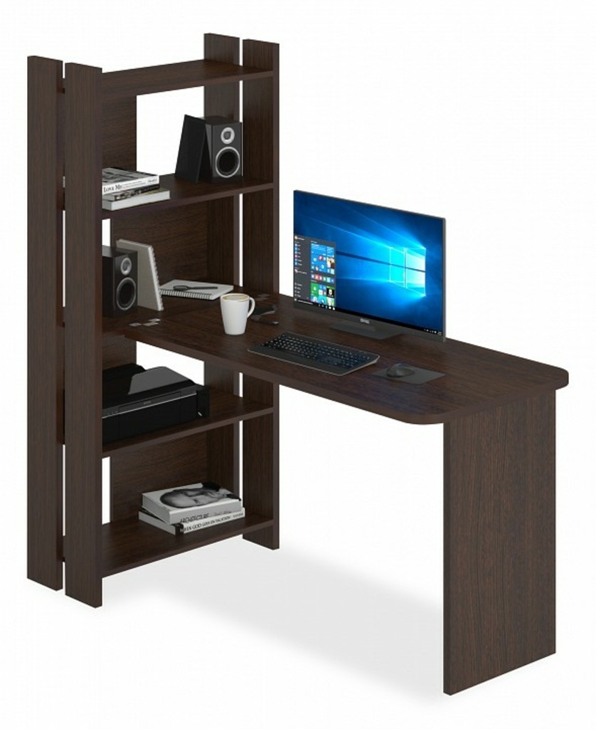 Фото Стол компьютерный Домино Lite СТЛ-ОВ+С120Р MER_STL-OV-S120RPryam_bez_tumby_V - интернет-магазин МегаТерем в Москве