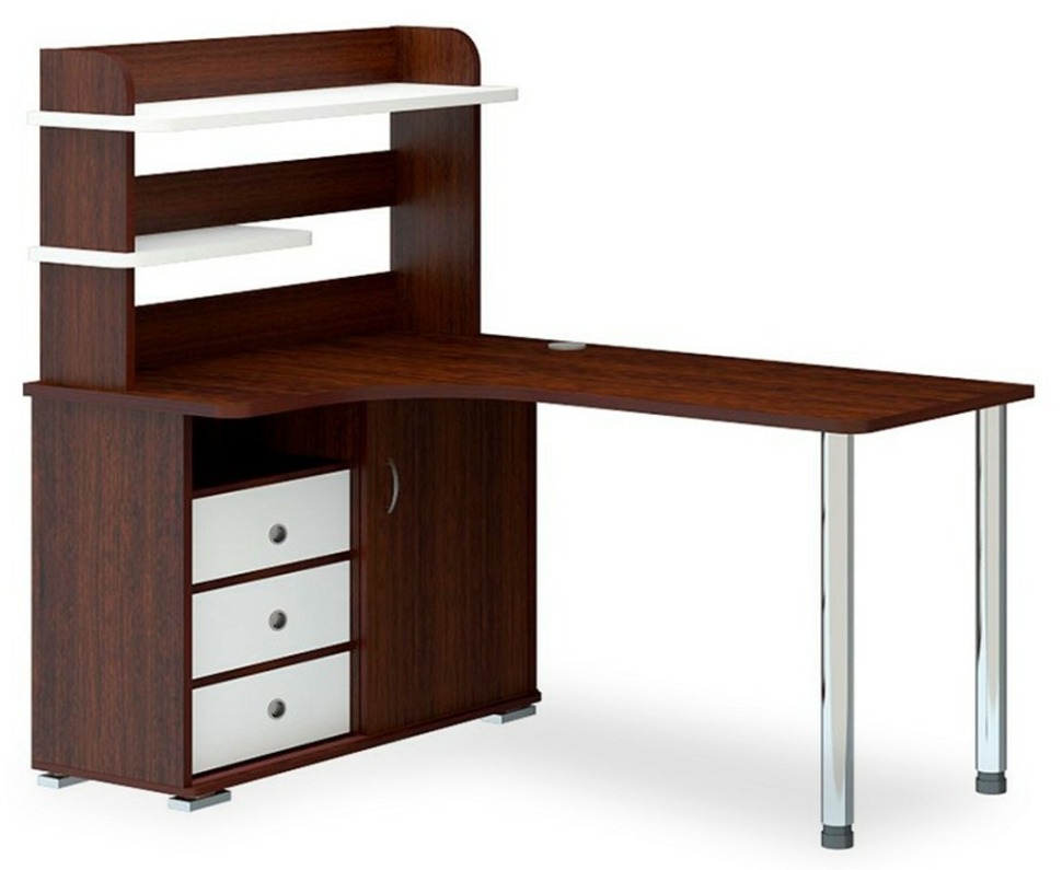 Фото Стол компьютерный Домино СР-165М MER_SR_165M_VBEV-LEV - интернет-магазин МегаТерем в Москве