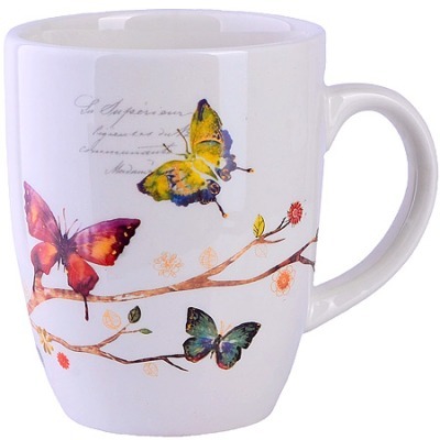 Кружка 310 мл Бабочки в сад...