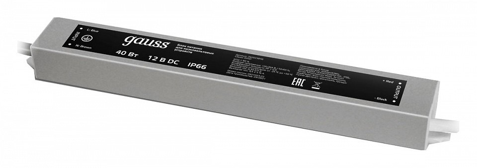 Фото Блок питания с проводом Gauss  202022050 GA_202022050 - интернет-магазин МегаТерем в Москве