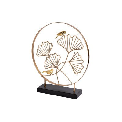 Декор Листья с 2 золотыми п...