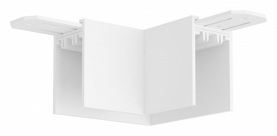Фото Соединитель угловой L-образный для треков накладных Denkirs Smart TR2102-WH DK_TR2102-WH - интернет-магазин МегаТерем в Москве