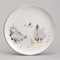 Тарелка закусочная lefard "funny hens" 21*2,5 см (358-2298) 