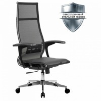 Кресло офисное Метта К-7-Т хром сиденье и спинка регулируемые черное 532467 (91136)