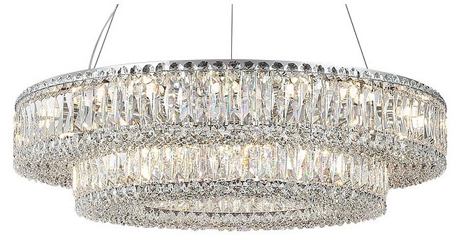 Фото Подвесная люстра Newport 8450 8450+28/S chrome NWP_M0070080 - интернет-магазин МегаТерем в Москве