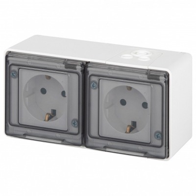 Розетка с заземлением и со шторкой, с крышкой Эра Эра Эксперт 11-2504-01 ER_B0063262