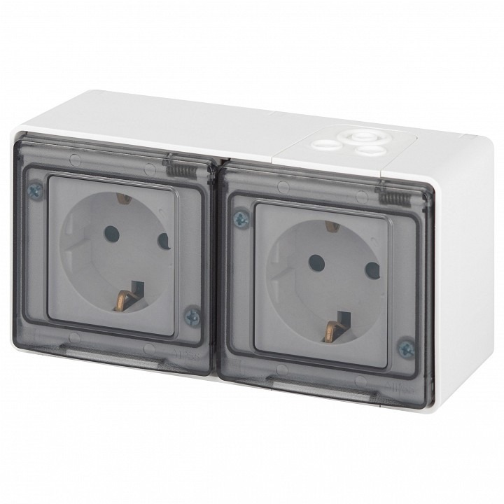 Фото Розетка с заземлением и со шторкой, с крышкой Эра Эра Эксперт 11-2504-01 ER_B0063262 - интернет-магазин МегаТерем в Москве