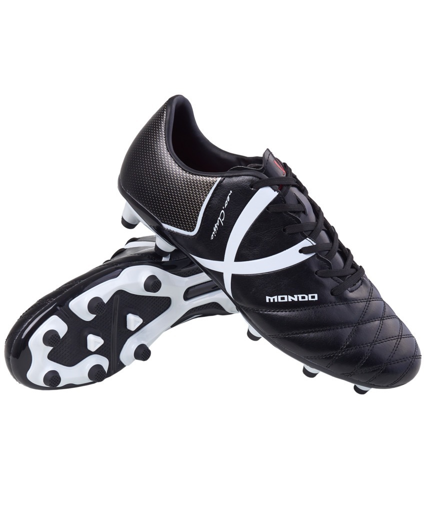 Фото БЕЗ УПАКОВКИ Бутсы футбольные JÖGEL Mondo FG Black/white (2134123) - интернет-магазин МегаТерем в Москве