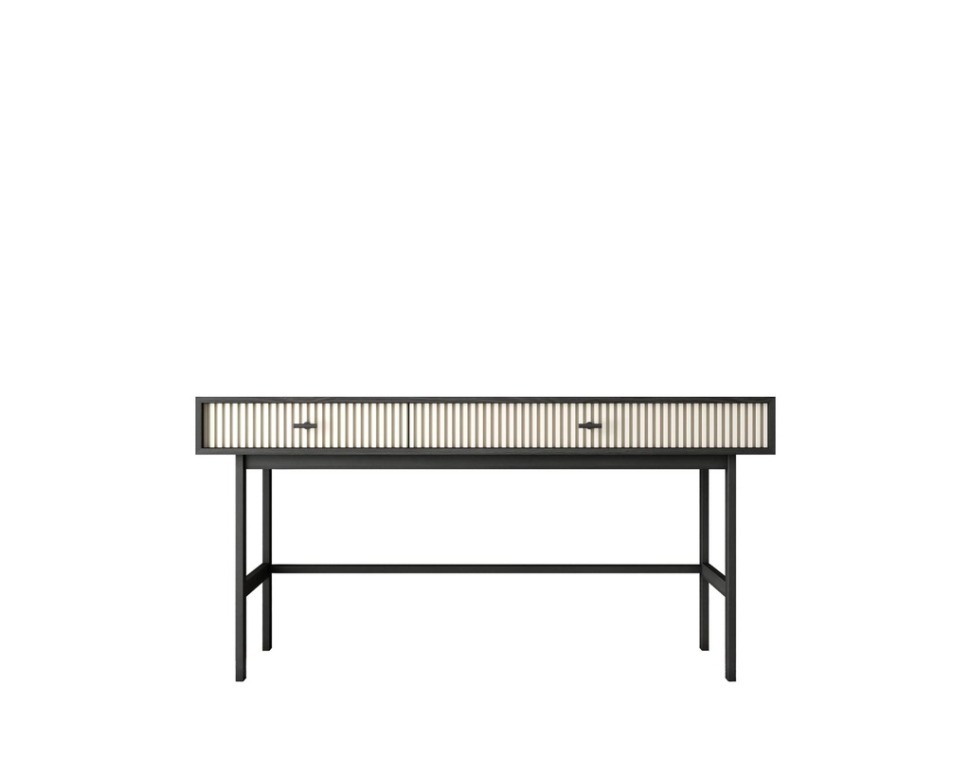 Фото Консоль с двумя ящиками Emerson арт EM22/milky/L-ET - интернет-магазин МегаТерем в Москве