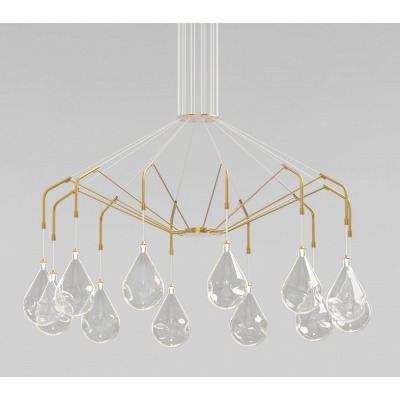 Подвесная люстра Eurosvet  201002/12 латунь Smart EV_a071499