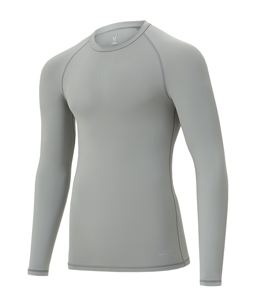 Фото Футболка компрессионная с длинным рукавом JÖGEL PerFormDRY Baselayer LS Tee, серый (2117545) - интернет-магазин МегаТерем в Москве