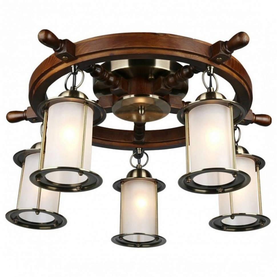 Фото Потолочная люстра Omnilux Ferro OML-50307-05 OM_OML-50307-05 - интернет-магазин МегаТерем в Москве