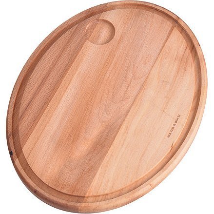 Фото Доска из бука д/подачи с соусником 36х28см (40028) - интернет-магазин МегаТерем в Москве