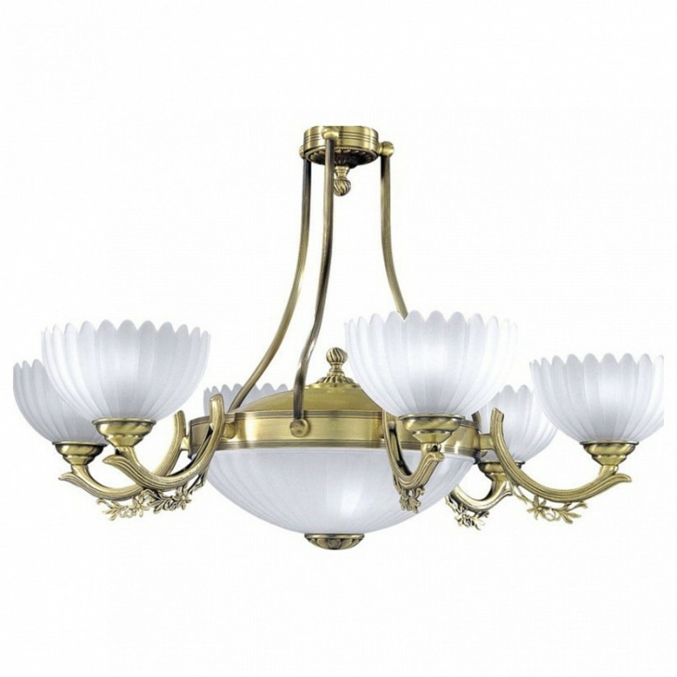 Фото Подвесная люстра Reccagni Angelo 3036 L 3035/6+2 RA_L_3035_6_2 - интернет-магазин МегаТерем в Москве