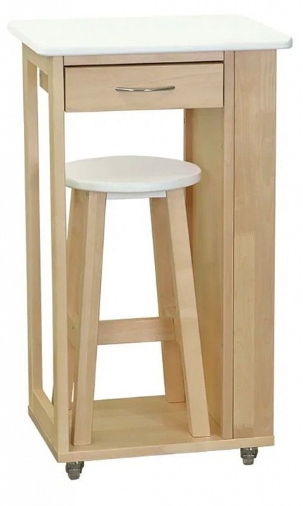 Фото Тумба с табуретом Мебелик ML_4630216191528 - интернет-магазин МегаТерем в Москве