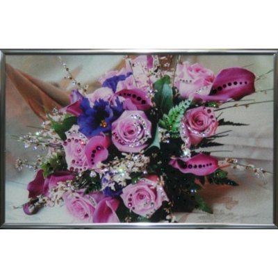 Картина Розовые розы с крис...