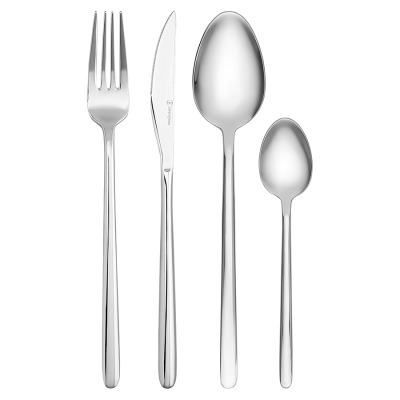 Набор столовых приборов pure, серебристые глянцевые, 16 пред. (78608)