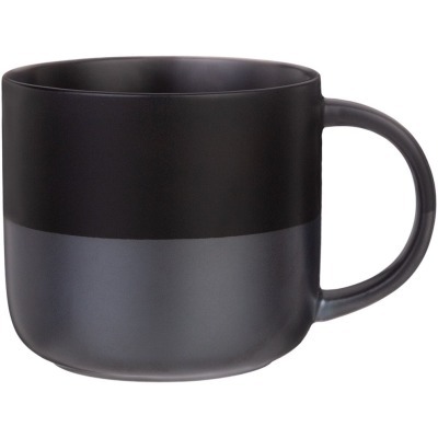 Кружка bronco "velour" 440 мл черная (407-140) 