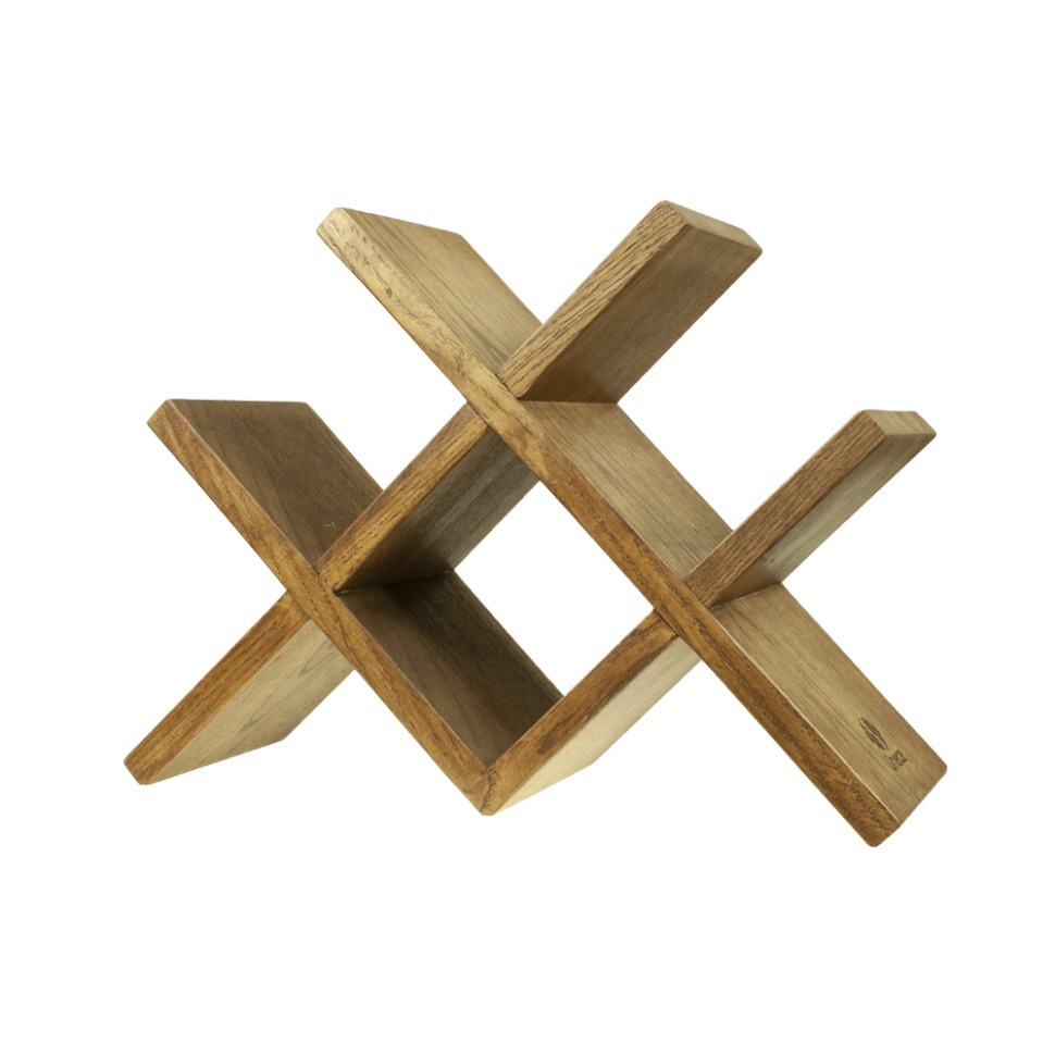 Фото Винная полка деревянная, дуб ДРБ-961/2 - интернет-магазин МегаТерем в Москве