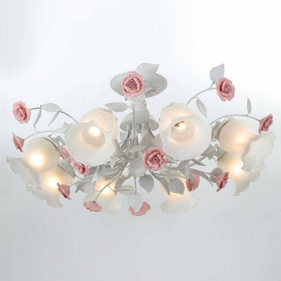 Фото Люстра на штанге Lucia Tucci Fiori di Rose Fiori di rose 114.8 LT_Fiori_di_rose_114.8 - интернет-магазин МегаТерем в Москве