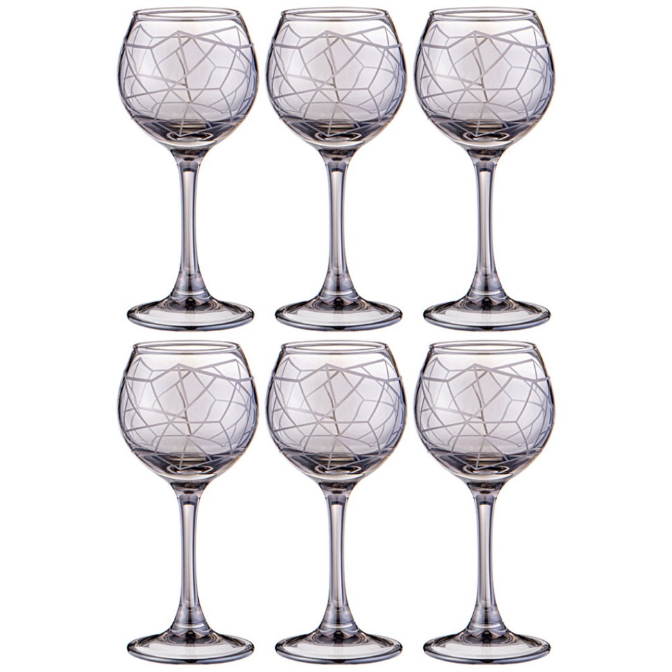 Фото Набор рюмок из 6 шт графика графит 85 мл Lefard (194-950) - интернет-магазин МегаТерем в Москве