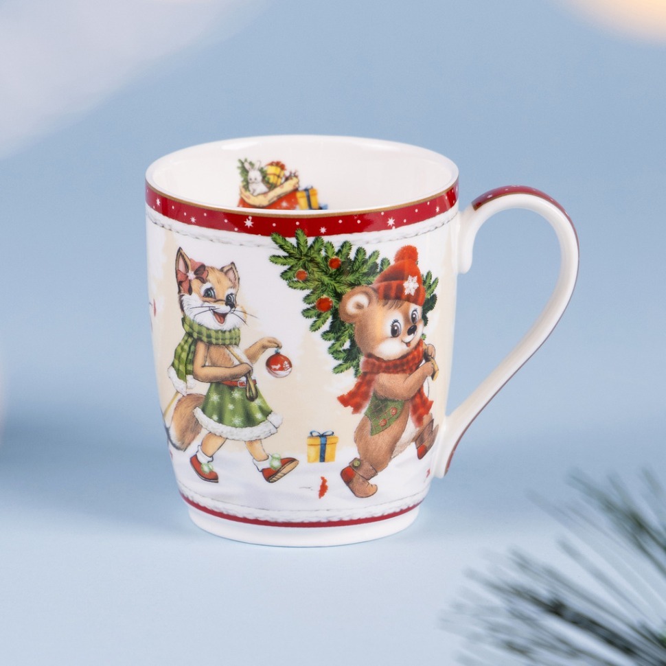 Фото Кружка lefard с новым годом! 300 мл красная (760-780-1)  - интернет-магазин МегаТерем в Москве