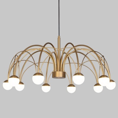 Люстра на штанге Eurosvet Ragno 90030/10 LED золото EV_a069298