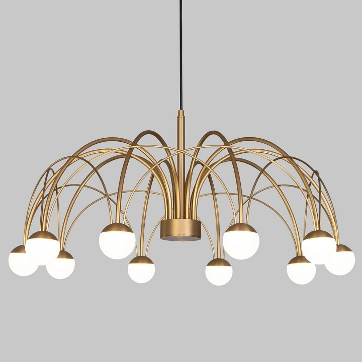 Фото Люстра на штанге Eurosvet Ragno 90030/10 LED золото EV_a069298 - интернет-магазин МегаТерем в Москве