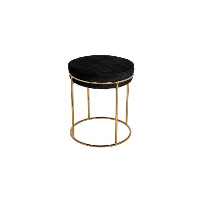 Банкетка велюр черный/золот...