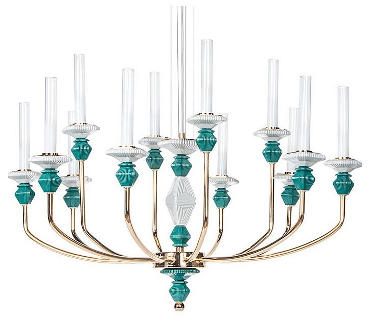 Фото Подвесная люстра Divinare Capello 4947/01 SP-12 DV_4947_01_SP-12 - интернет-магазин МегаТерем в Москве