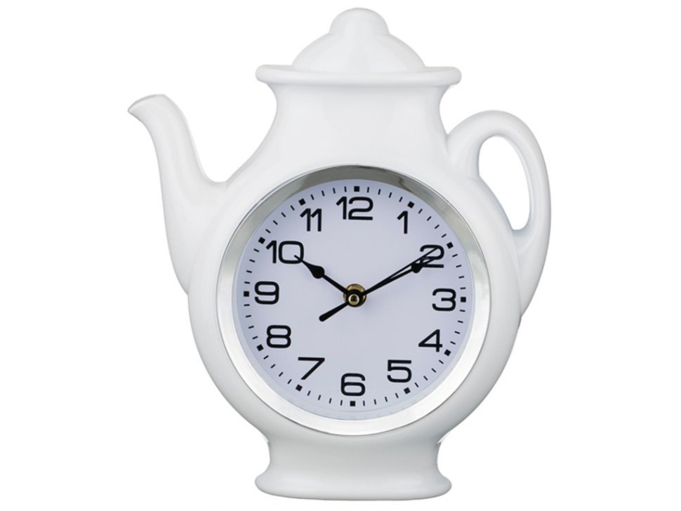 Фото Часы настенные кварцевые chef kitchen белые 25*30*5 см. диаметр циферблата=14 см. Lefard (220-215) - интернет-магазин МегаТерем в Москве