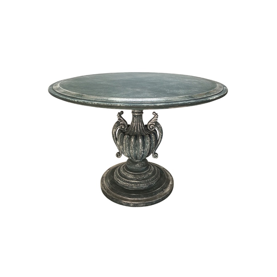 Фото Стол LI-SH14-25-109, 100, береза, Grey/silver, ROOMERS FURNITURE - интернет-магазин МегаТерем в Москве