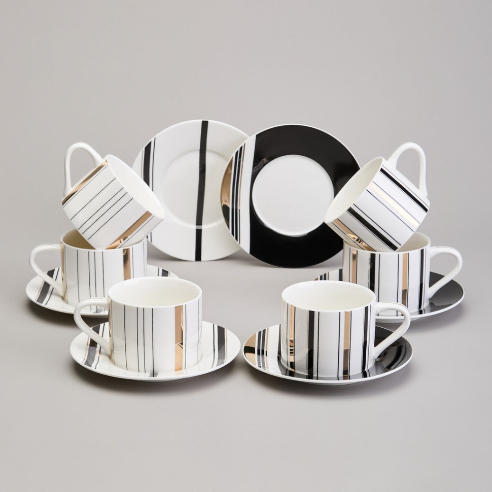 Фото Чайный набор lefard top style на 6 пер. 12 пр. 250 мл (165-610)  - интернет-магазин МегаТерем в Москве