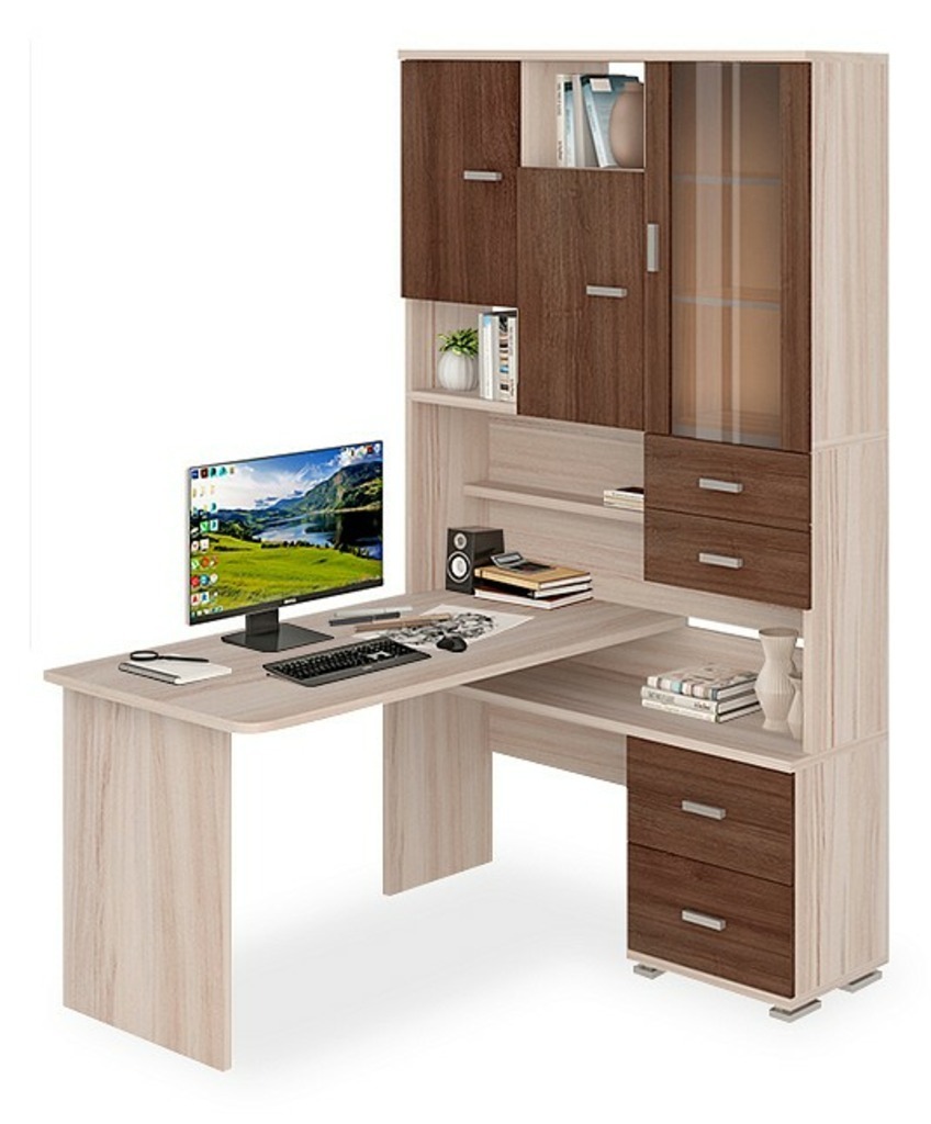 Фото Стол компьютерный Домино СР-620/140 MER_SR-620-140_KSHK-PRAV - интернет-магазин МегаТерем в Москве