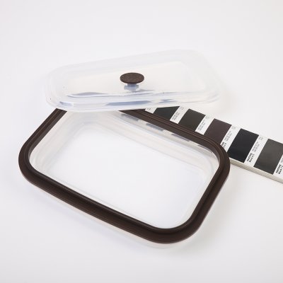 Контейнер для переноски и хранения силиконовый прямоугольный складной silikobox, 900 мл, темно-сливовый (74703)