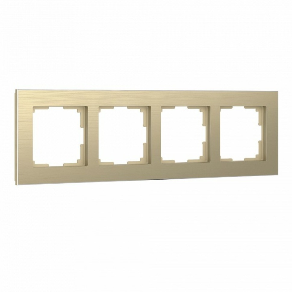 Фото Рамка на 4 поста Werkel Aluminium (шампань) W0041711 WRK_a052315 - интернет-магазин МегаТерем в Москве