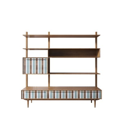 Стеллаж Bruni print 1 с ящи...