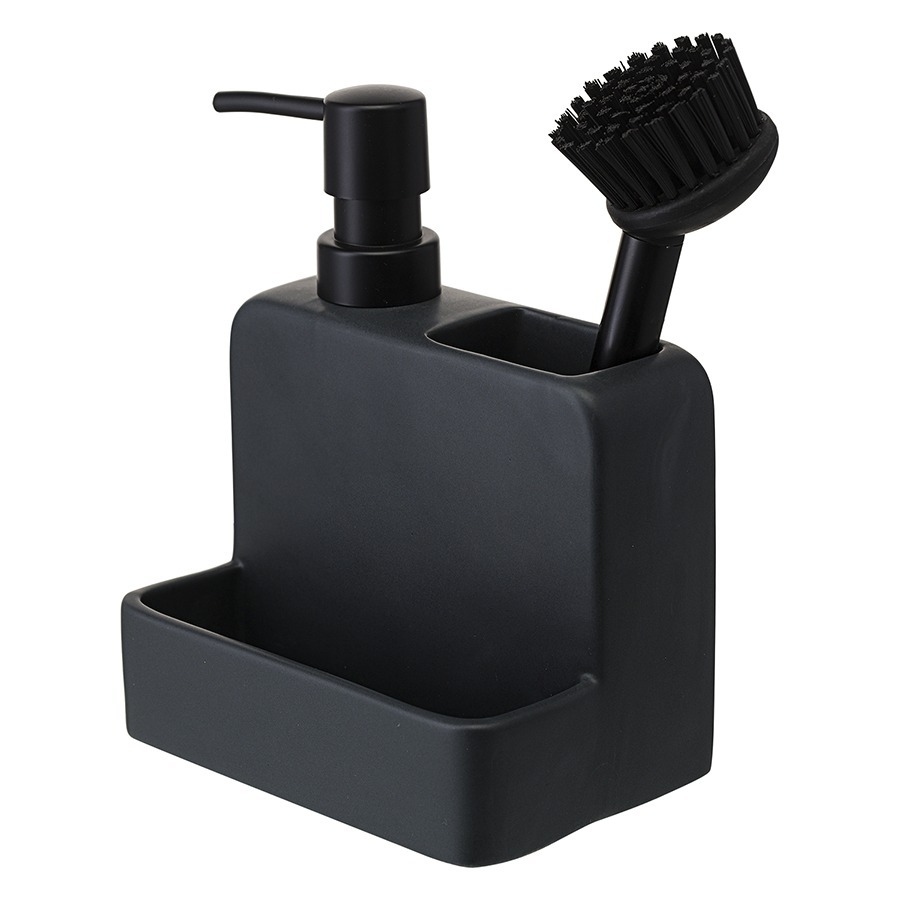 Фото Диспенсер для мыла noble, 280 мл, графит (78429) - интернет-магазин МегаТерем в Москве