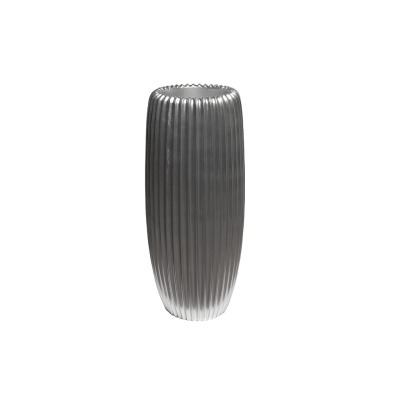 Кашпо серебристое с полоска...