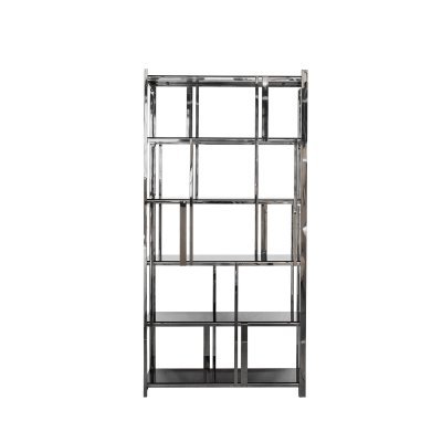 Стеллаж стекло черн./серебр...