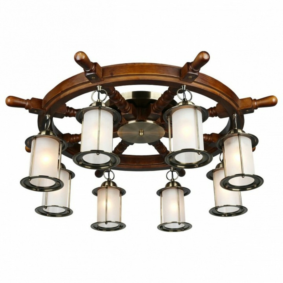 Фото Потолочная люстра Omnilux Ferro OML-50307-08 OM_OML-50307-08 - интернет-магазин МегаТерем в Москве