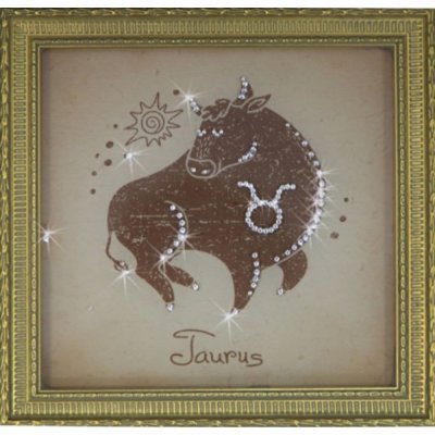 Картина Телец малый с кристаллами Swarovski (1714)