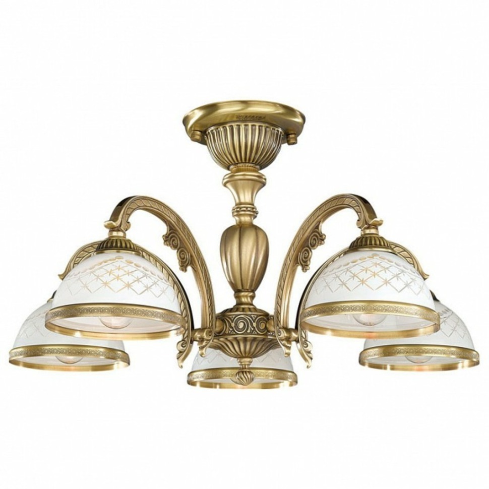 Фото Люстра на штанге Reccagni Angelo 7002 PL 7022/5 RA_PL_7022_5 - интернет-магазин МегаТерем в Москве