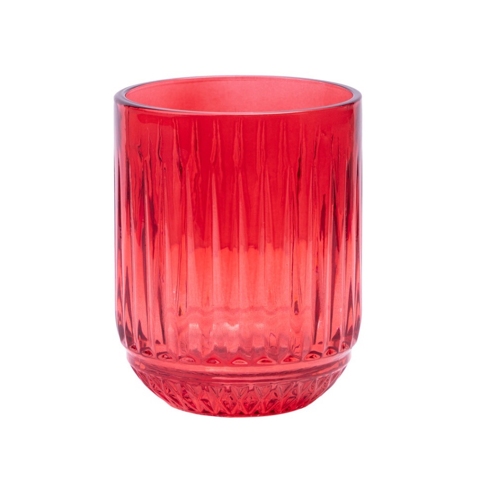 Фото Стакан lines red 270мл мал.уп.=6шт Lefard (781-332) - интернет-магазин МегаТерем в Москве