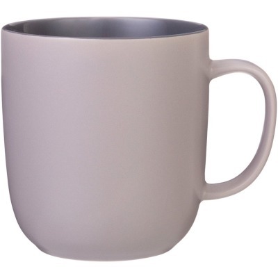 Кружка bronco "velour" 400 мл серая (407-141) 