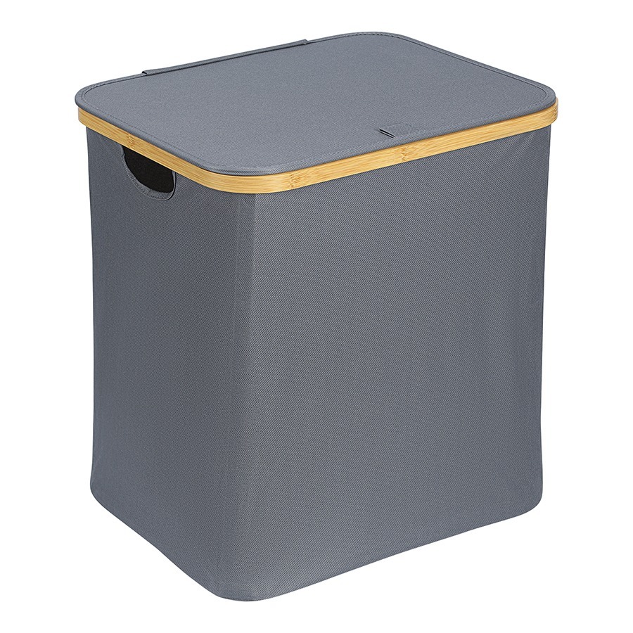 Фото Корзина для белья neat mid, 40x33x43 см, серая (77868) - интернет-магазин МегаТерем в Москве